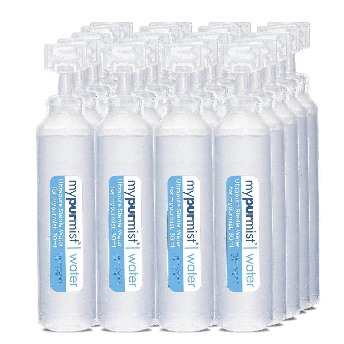 mypurmist ultrapure sterile water refill box contents